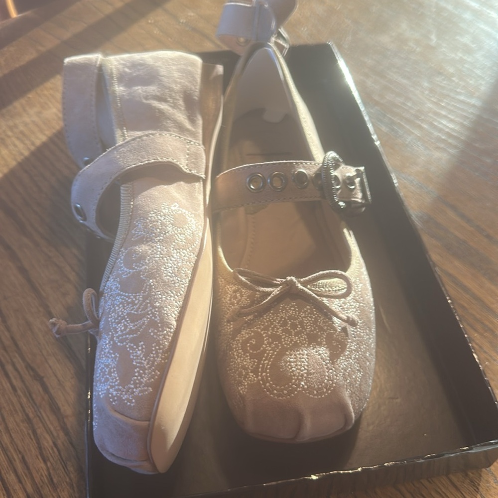 Jeffrey Campbell x Free People x Understated Leather NWT Beige ballerina flat - Picture 3 of 7